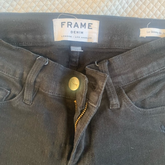 Frame Denim Le Skinny de Jeanne Distressed size 24 - Picture 5 of 6